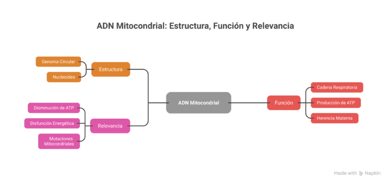 ADN mitocondrial: estructura, función e integración genética celular